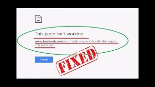 How to Fix This page isn’t working  HTTP ERROR 500  website is currently to handle this request [upl. by Eilama925]