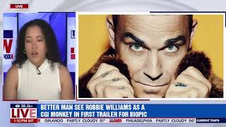 Better Man see Robbie Williams as a CGI monkey in first trailer for biopic [upl. by Wichern]