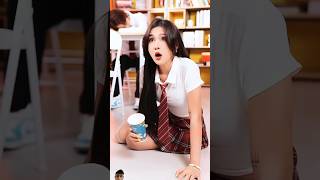 How did the cute girl fall down funny comedy drama funnydrama kpop trending shorts [upl. by Post]