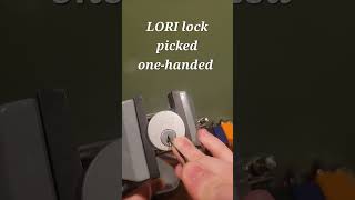 71 One Handed Picking Lori Deadbolt lockpicking lockpick military security locksafety edc [upl. by Lightfoot]