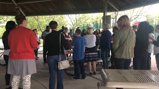 OFallon IL residents gather for vigil to honor woman who was burned to death [upl. by Amati]