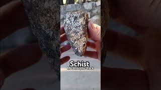 Schist Silvery Glittering Metamorphic Rock Sandia Mountain Foothills NM [upl. by Jule]