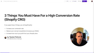 3 Things You Must Have for a HighConverting Shopify Store [upl. by Htiduy]