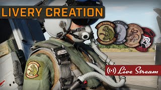 🔴Livery Creation  Patches and other final details F16 [upl. by Warchaw]