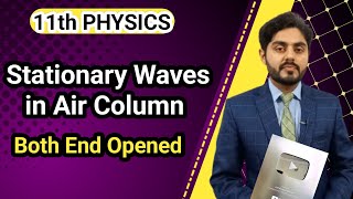 Stationary waves in air column class 11  When both ends of pipe are open  Explained with animation [upl. by Puna773]