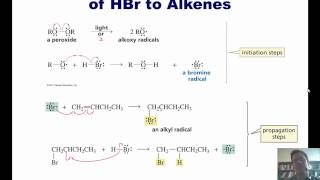 Chapter 12 – Radical Chemistry Part 2 of 4 Adding HBr to alkenes [upl. by Aksoyn423]