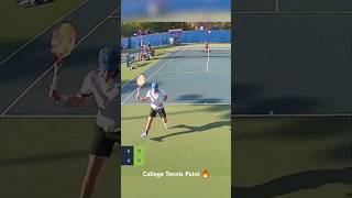 Awesome College Tennis point from Zvonimir Babic Ole Miss against Oliver Crawford few years ago [upl. by Ahsatak]