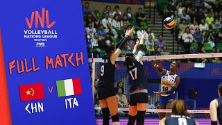 China 🆚 Italy  Full Match  Women’s Volleyball Nations League 2019 [upl. by Hildick]