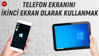 Telefonu  Tableti İkinci Ekran Yapma  Telefon ekranını monitör olarak kullanma l SpaceDesk [upl. by Maidy]