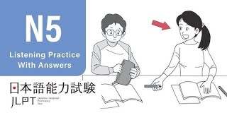 JLPT N5 LISTENING PRACTICE TEST  7n5 listening practice 2024 [upl. by Abebi]