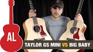 GS Mini vs Big Baby Taylor Guitar Comparison [upl. by Dulciana]