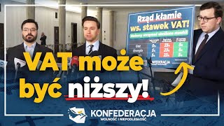 Rząd kłamie ws stawek VAT [upl. by Aikrehs]