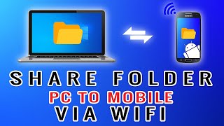 How To Share Folder From PC To Mobile Via WiFi  Access Windows Folder From AndroidWithout Shareit [upl. by Richmal689]