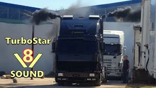 Iveco Turbostar cambio fuller 19048 elaborato  v8 sound [upl. by Ellenyl]