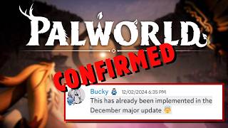 PALWORLD JUST CONFIRMED THIS NEW FEATURE [upl. by Matthus]