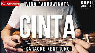 Cinta  Vina Panduwinata KARAOKE KENTRUNG  BASS [upl. by Ahtel]