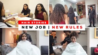 Level 1 employees must get Level 1 haircut 💇‍♀️Long to short bob haircut during interview 🔥 [upl. by Doowron]