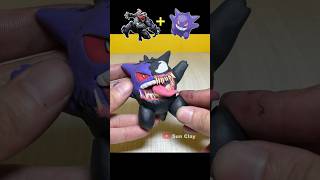 Amazing ClayMade Venom x Gengar  Shorts Venom [upl. by Suitangi]