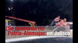 Se desborda río PatriaAtemajac en Jalisco [upl. by Stanwin]