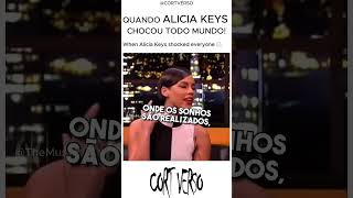 QUANDO ALICIA KEYS CHOCOU TODO MUNDO aliciakeys singer viralvideo shorts short fyp [upl. by Allerbag]