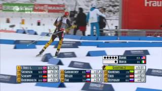 Biathlon WM Massenstart der Männer in Nove Mesto 2013 [upl. by Yenrab80]