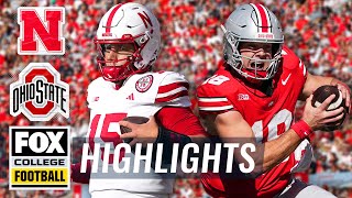 Nebraska Cornhuskers vs No 4 Ohio State Buckeyes Highlights  FOX College Football [upl. by Velasco]