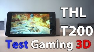 Smartphone 6 Pouces Chinois THL T200 MTK6592 Octacore 6  Test Gaming 3D [upl. by Dlabihcra76]