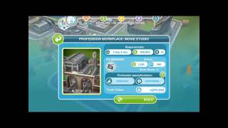 Sims FreeplayPROFESSION WORKPLACE MOVIE STUDIO [upl. by Sophia]