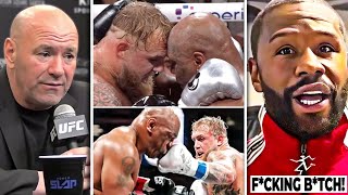 Dana White amp Floyd Mayweather Slam Jake Paul vs Mike Tyson The Worst Fight in History [upl. by Hardej]