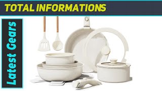 Bazova Ceramic Cookware Set SpaceSaving Kitchen MustHave [upl. by Esaele]