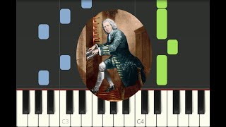 piano tutorial quotBADINERIEquot JS Bach classic BWV 1067 with free sheet music [upl. by Eedahs]