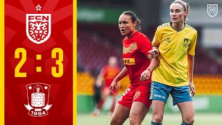 Gjensidige Kvindeliga Highlights FC Nordsjælland 2  3 Brøndby IF [upl. by Liatrice]