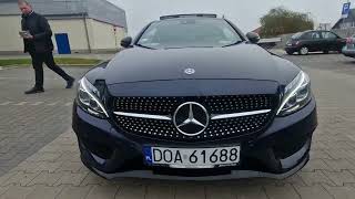 Mercedes C klasa Salon PL coupe 2017r benzyna 20 184KM naped 4x4 przebieg 97000km [upl. by Von]