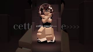 Cette emote😍 roblox followme abbonetoi edit [upl. by Naelopan]