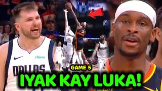 Pinag tatrash talk ni Luka Doncic ang OKC fan Pinatumba pa si SGA sa dulo Game 5 OKC vs Dallas [upl. by Olifoet]