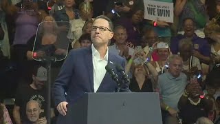 Gov Josh Shapiro introduces Kamala Harris Tim Walz at Philadelphia rally [upl. by Eadwine]