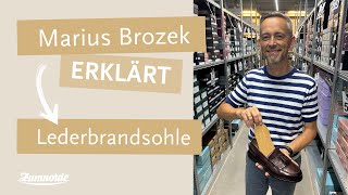 Warme Füße Herr Brozek erklärt die Besonderheiten einer Lederbrandsohle [upl. by Arata]