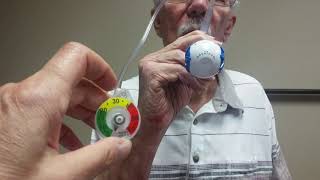 Respiratory Muscle Training Device The Breather with manometer for feedback [upl. by Tap515]