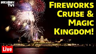 🔴Friday Night Live Fireworks Cruise amp Magic Kingdom Fun  1524  Walt Disney World [upl. by Stillmann]