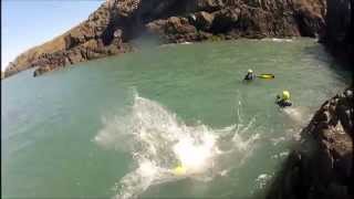 Coasteering with Preseli Venture 17th May 2014 [upl. by Assirehs]