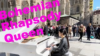 Mesmerizing Street Piano Rendition Of Queens quotbohemian Rhapsodyquot By YUKI PIANO [upl. by Nosned]