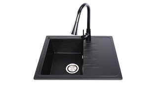 Evier cuisine granit Milan 620 Compact Primagran FR [upl. by Novah]