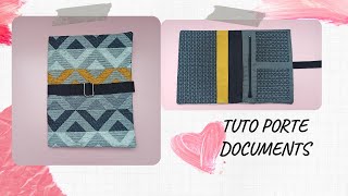 Coudre un porte documents ou organiseur agenda porte carnet ou bullet journal [upl. by Audrie]