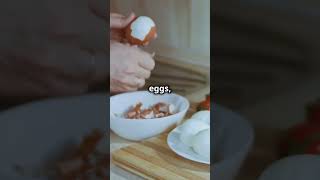 Peel HardBoiled Eggs Like a Pro kitchenhacks hardboiledeggs cookinghacks eggpeeling [upl. by Ased199]