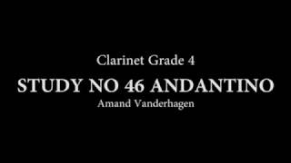 Study for Clarinet No 46 Andantino [upl. by Wandis]