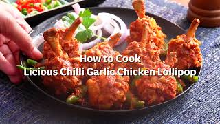 How to Cook Licious Chilli Garlic Chicken Lollipop I Readytocook [upl. by Roux]