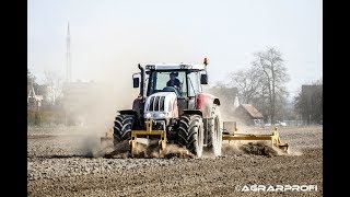 Agro Stahl abschleppen  Steyr 6170 CVT [upl. by Asilet325]