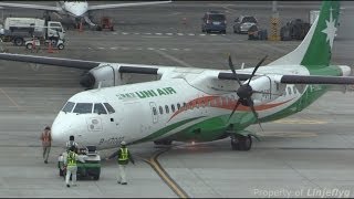 Push back amp engine start of UNI AIR 立榮航空 ATR72600TSA B17002 [upl. by Philemon]