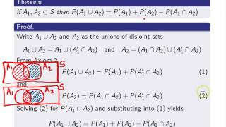 Probability of unions of events [upl. by Vivia]