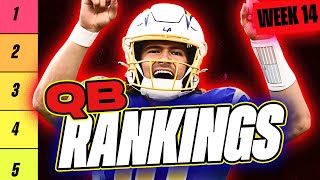 🔥 NEW Top 20 QB RANKINGS for Week 14 Fantasy Football 🚀  Fantasy Football Rankings [upl. by Elok]